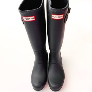 HUNTER Tall Rain Boots Luna Grey
